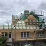 Zateplení izolace ICYNENE střecha shora Praha